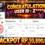 BUKTI JACKPOT KEMENANGAN TOGEL HONGKONG LOTTO Rp. 10.890.000 DI SITUS JEBOLWD 16 Agustus 2026