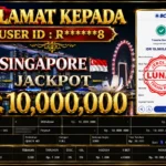 BUKTI JACKPOT KEMENANGAN TOGEL SINGAPORE Rp. 10.000.000 DI SITUS JEBOLWD 13 Agustus 2026