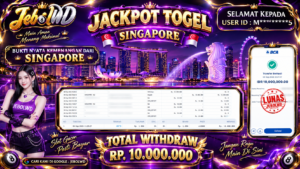 BUKTI JACKPOT KEMENANGAN TOGEL SINGAPORE Rp. 10.000.000 DI SITUS JEBOLWD 06 SEPTEMBER 2026