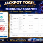 BUKTI JACKPOT KEMENANGAN TOGEL SINGAPORE Rp. 10.000.000 DI SITUS JEBOLWD 03 SEPTEMBER 2026